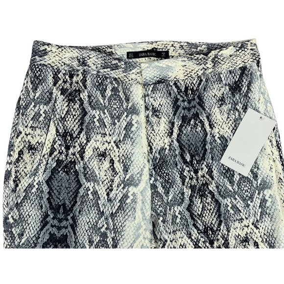 Zara Basic Womens Snake Print Skinny Pants Size S - New - Picture 6 of 9